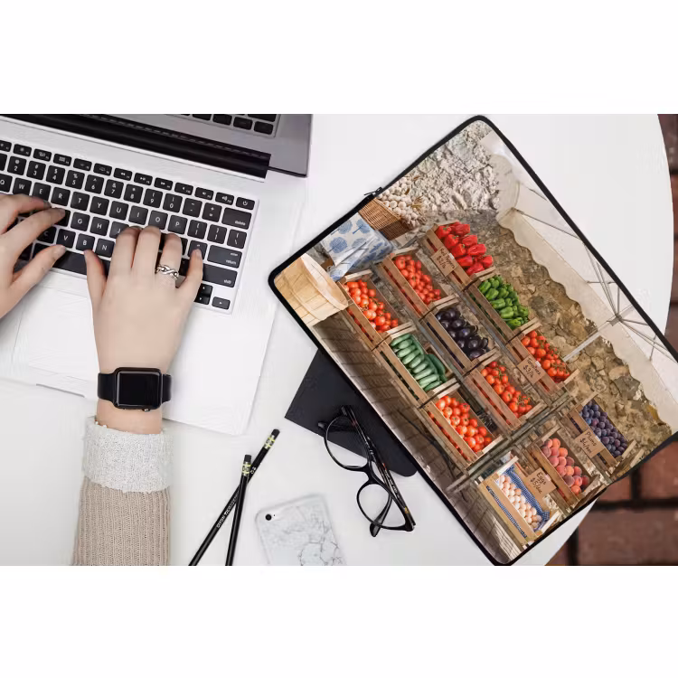 Laptophoes - Eten - Markt - Vers — 3