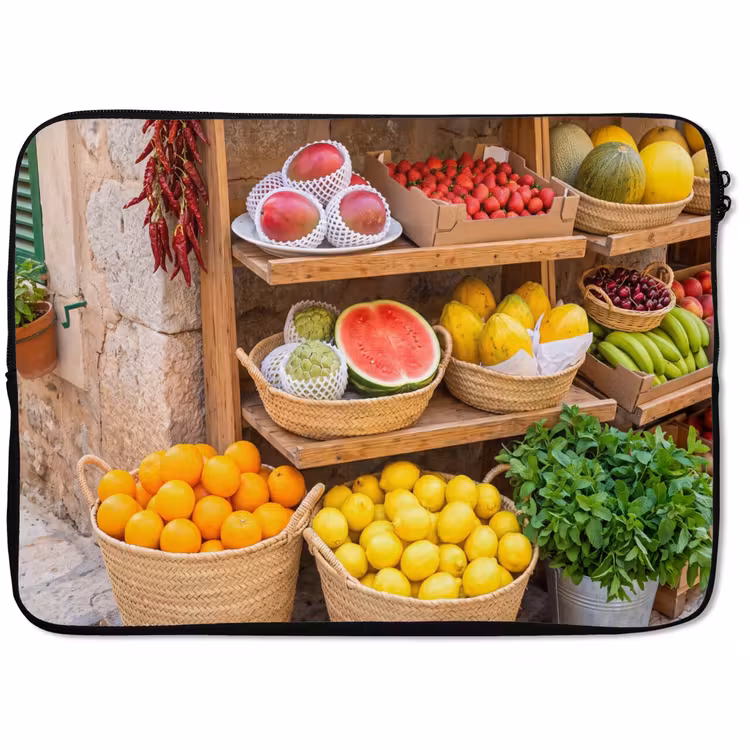 Laptophoes - Fruit - Markt - Vers — 1