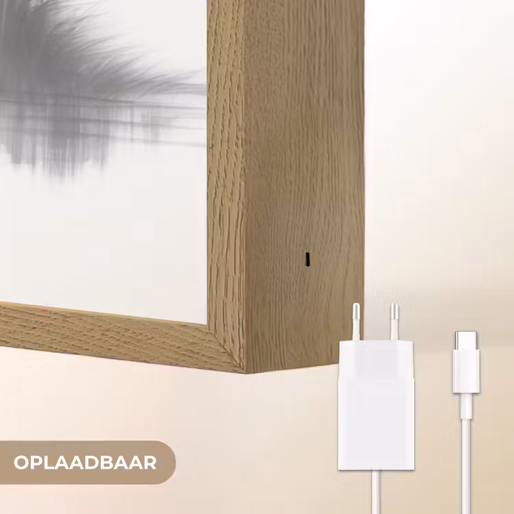Lightbox - Wandlamp - Boot - Rivier - Bamboe - Wit — 7