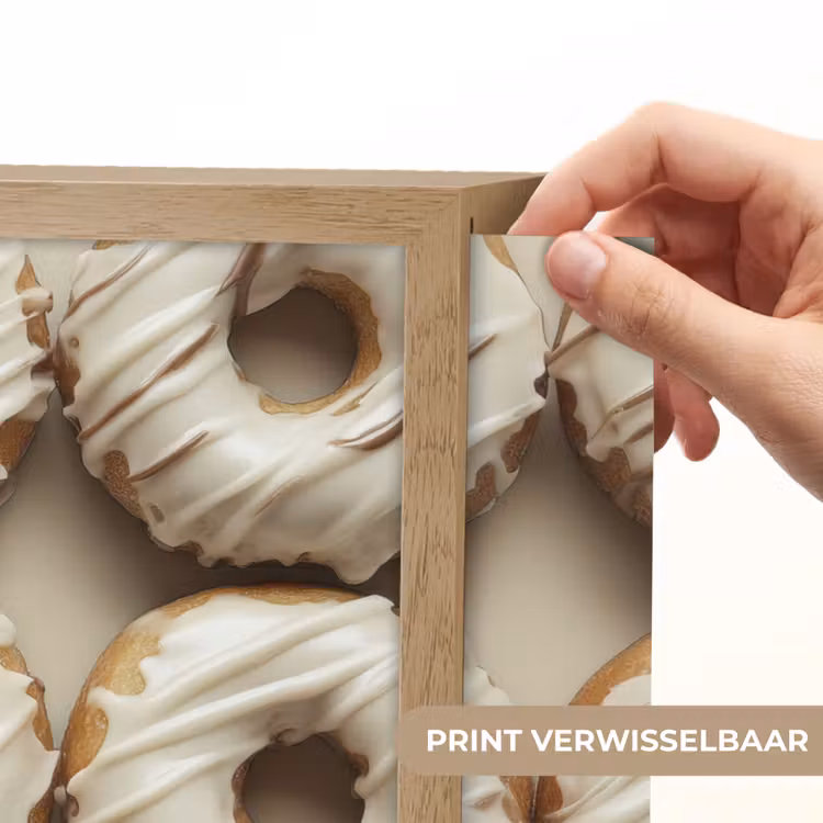 Lightbox - Wandlamp - Donuts - Chocolade - Wit - Beige — 5