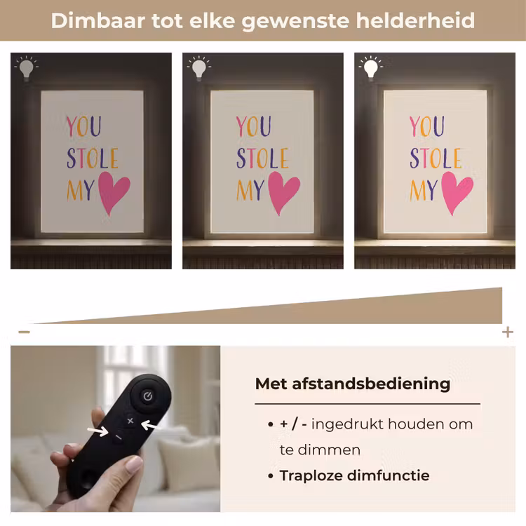 Lightbox - Wandlamp - Hart - Valentijn - Tekst — 8