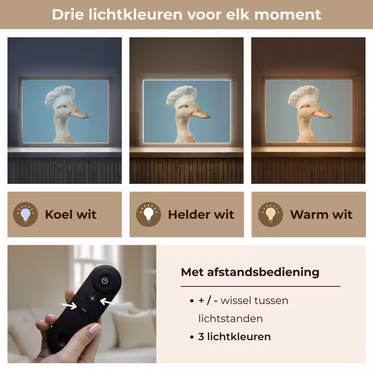 Lightbox - Wandlamp - Eend - Koksmuts - Cute - Vogel — 8