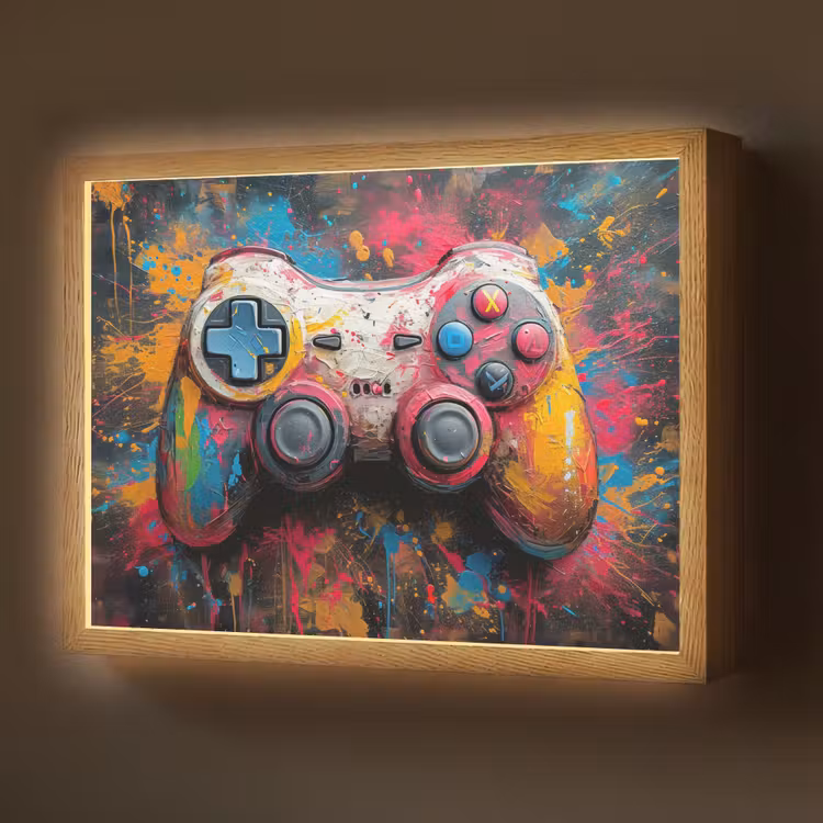 Lightbox - Wandlamp - Graffiti - Gaming - Controller - Verf — 1