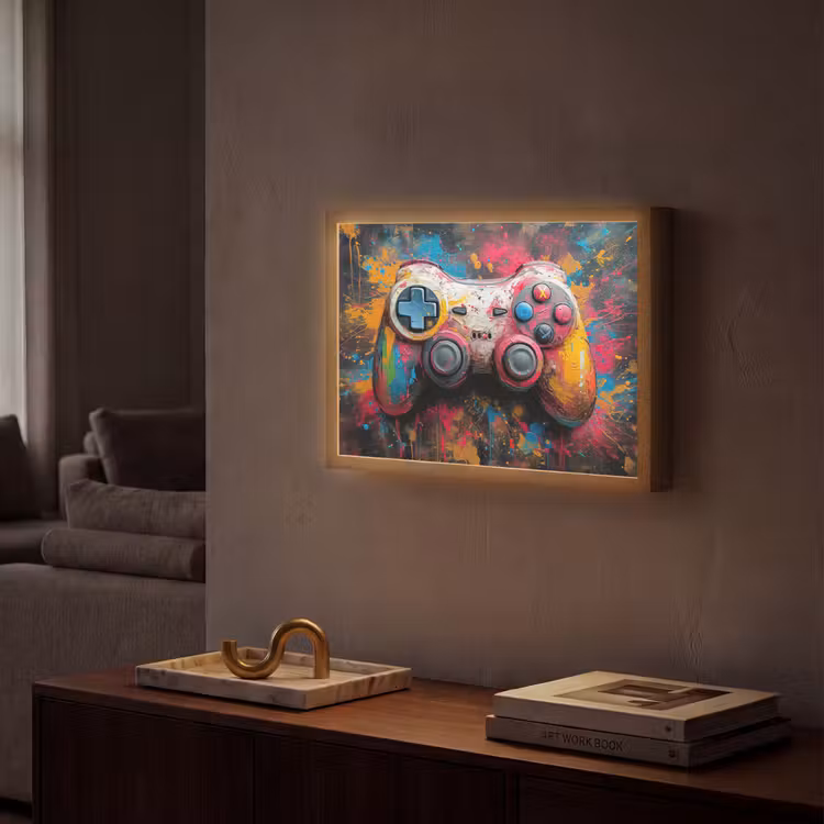 Lightbox - Wandlamp - Graffiti - Gaming - Controller - Verf — 2