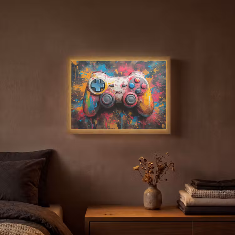 Lightbox - Wandlamp - Graffiti - Gaming - Controller - Verf — 3