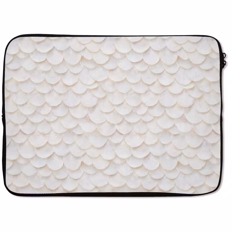 Laptophoes - Schubben - Wit - Elegant — 1
