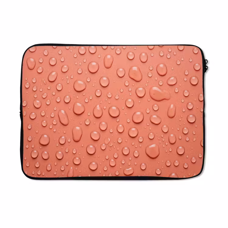 Laptophoes - Water - Druppels - Roze — 5