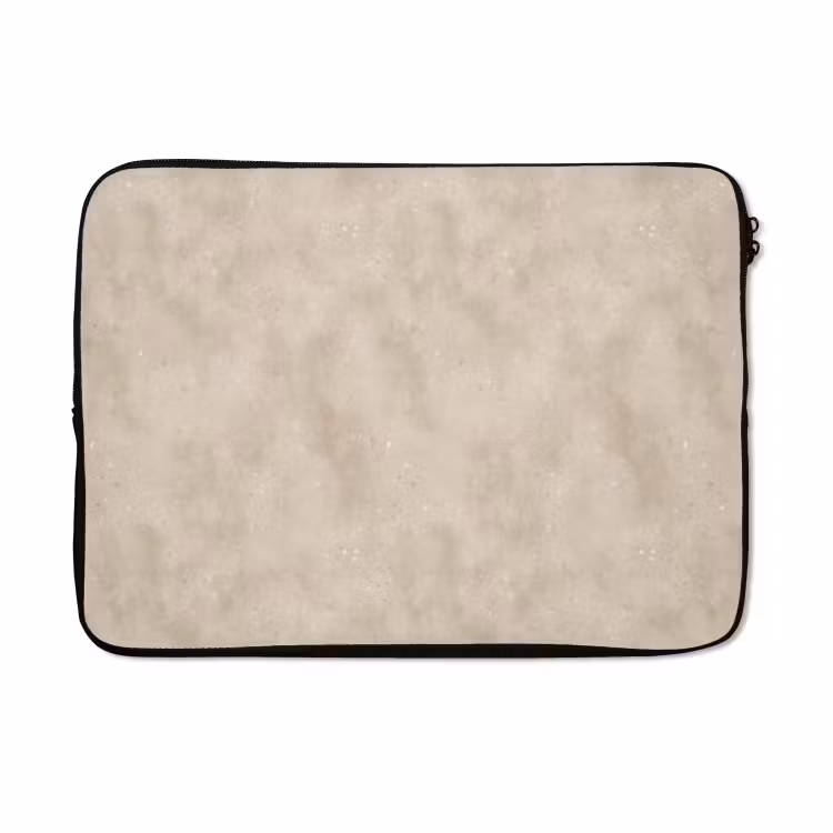 Laptophoes - Structuur - Spikkels - Beige — 5
