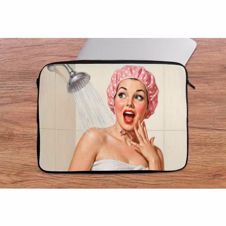 Laptophoes - Vrouw - Douche - Roze — 2
