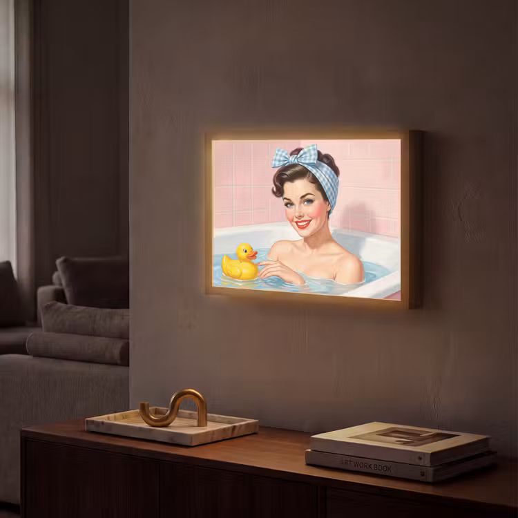 Lightbox - Wandlamp - Badkamer - Eend - Blauw — 2