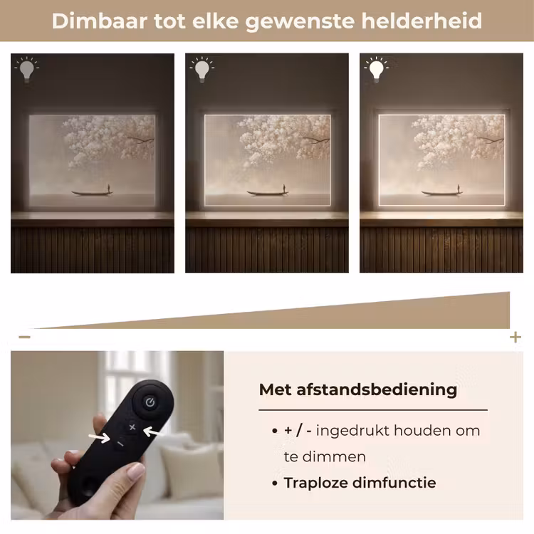 Lightbox - Wandlamp - Bloesems - Wit - Boot - Minimalistisch — 9