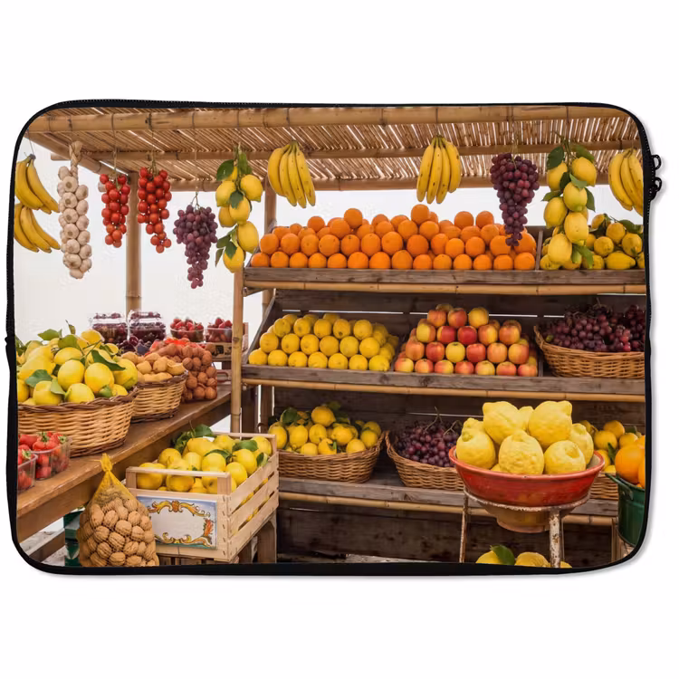 Laptophoes - Marktkraam - Fruit - Vers — 1