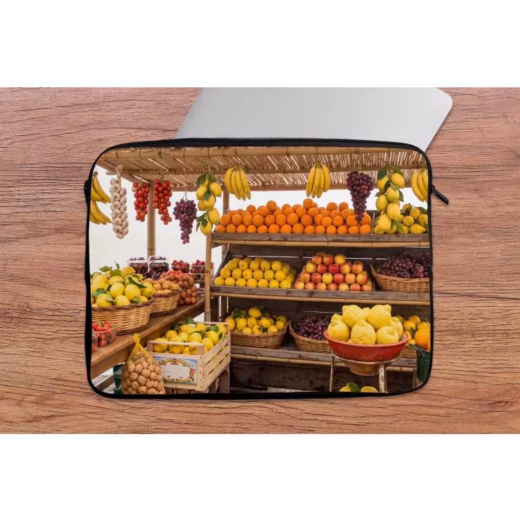 Laptophoes - Marktkraam - Fruit - Vers — 2