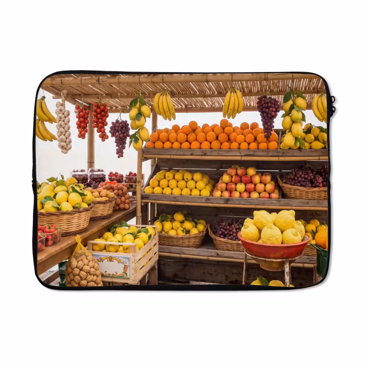 Laptophoes - Marktkraam - Fruit - Vers — 5