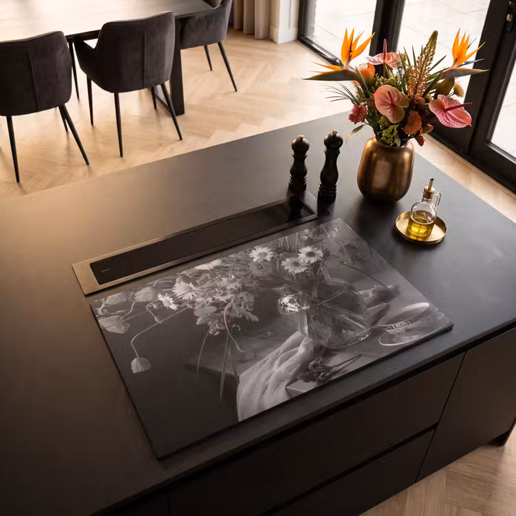 Inductie beschermer vinyl 3mm - Monochroom Moment — 3