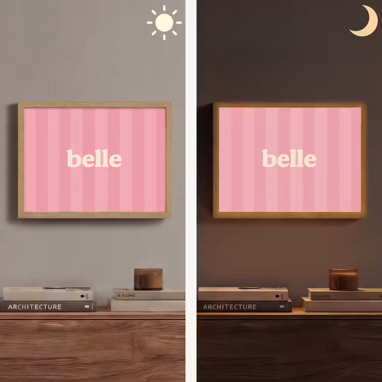 Lightbox - Wandlamp - Roze - Gestreept - Belle — 6
