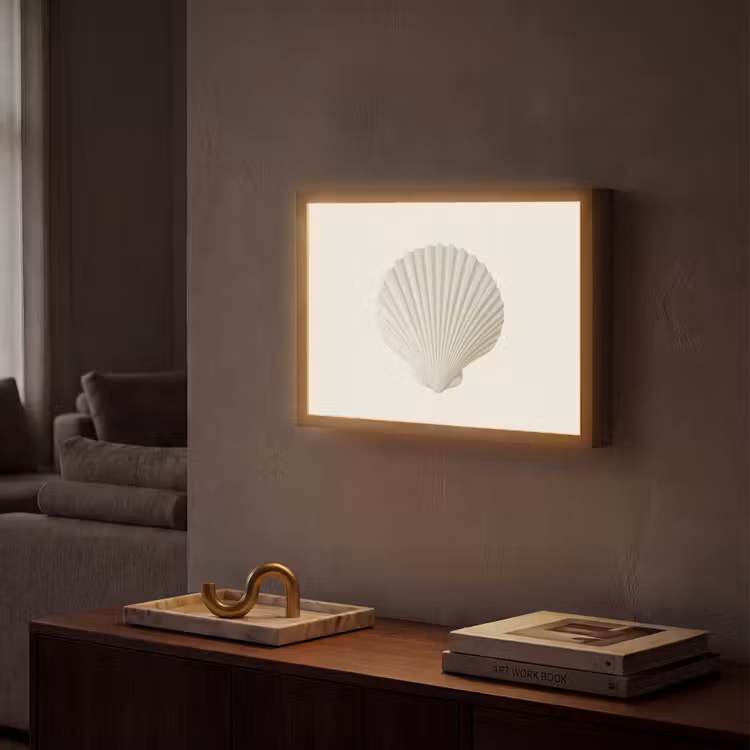 Lightbox - Wandlamp - Schelp - Minimalistisch - Wit — 2