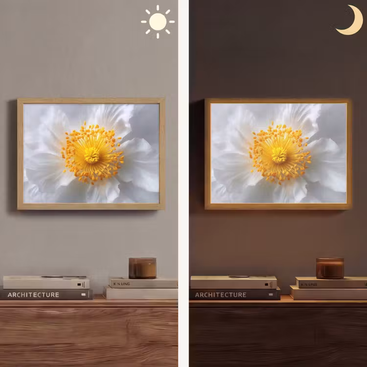 Lightbox - Wandlamp - Wit - Bloem - Elegant — 6