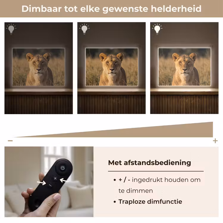 Lightbox - Wandlamp - Leeuwin - Gras - Geel — 9
