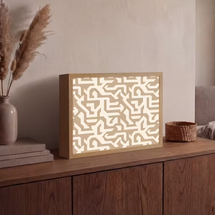 Lightbox - Wandlamp - Modern - Abstract - Beige — 4