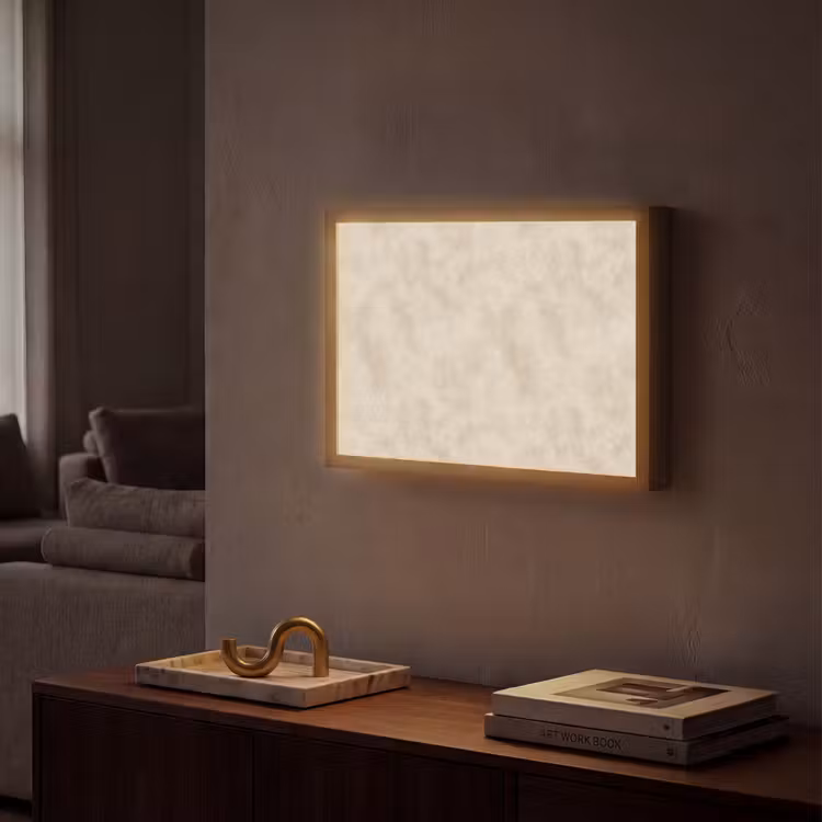 Lightbox - Wandlamp - Structuur - Spikkels - Beige — 2