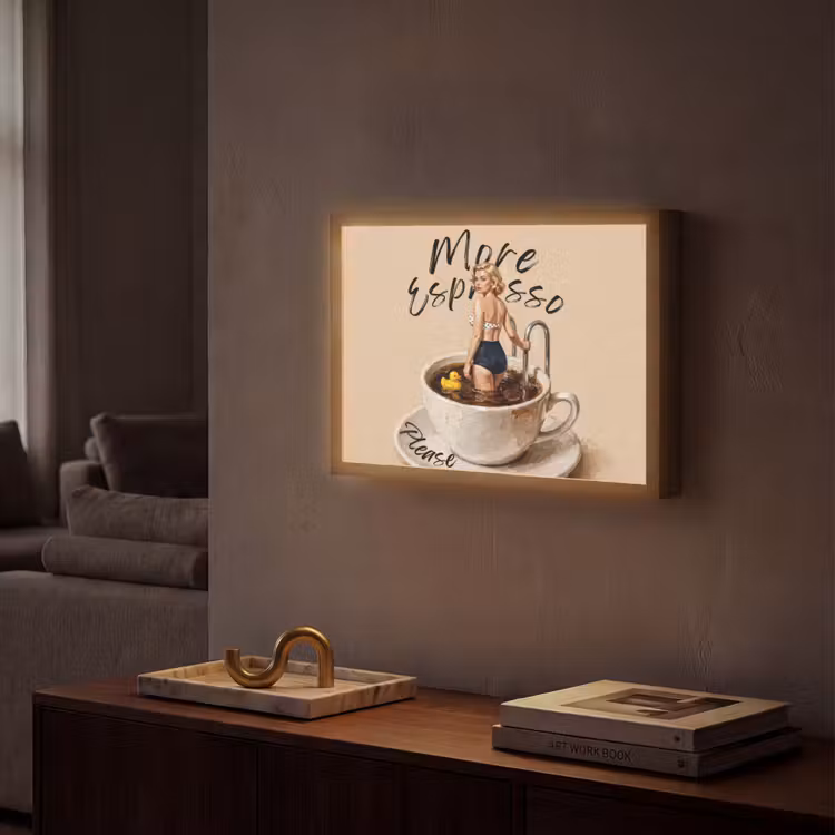 Lightbox - Wandlamp - More espresso - Koffie - Eend — 2