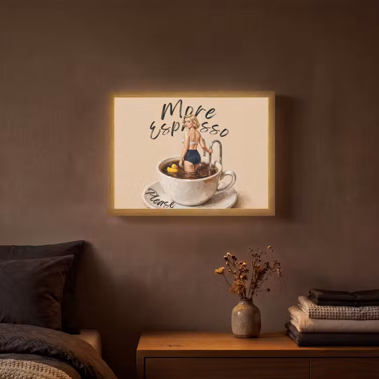 Lightbox - Wandlamp - More espresso - Koffie - Eend — 3