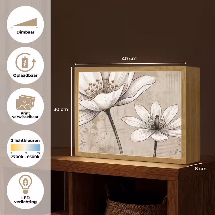 Lightbox - Wandlamp - Modern - Design - Wit — 10
