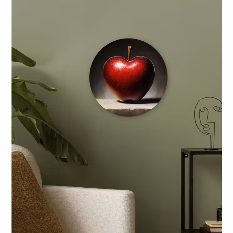 Muurcirkel - Apple - Hart - Rood — 3