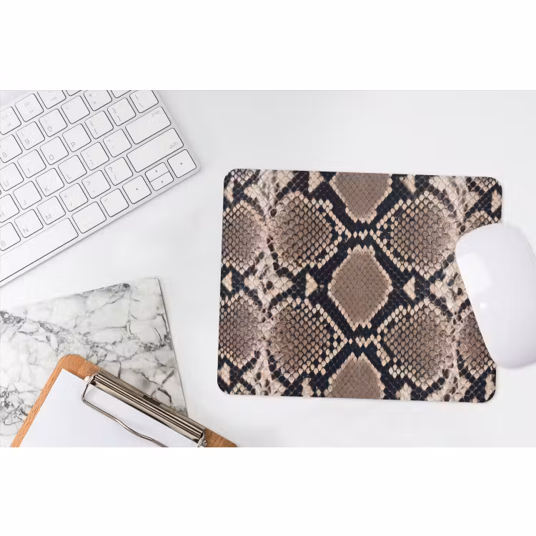 Muismat - Slangenprint - Python - Bruin — 2