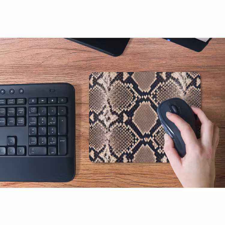 Muismat - Slangenprint - Python - Bruin — 3