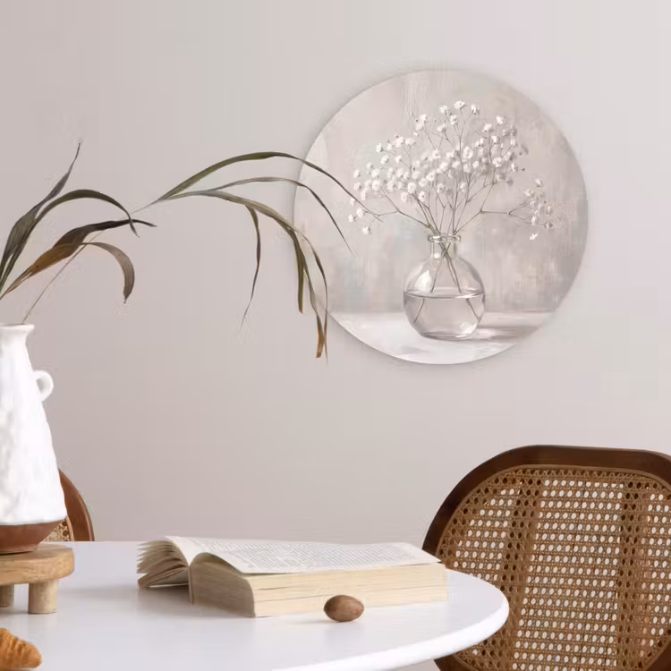 Muurcirkel - Gipskruid - Vaas - Wit — 4