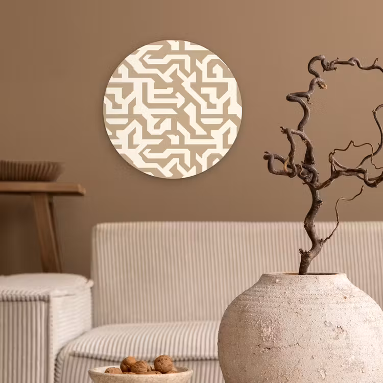 Muurcirkel - Modern - Abstract - Beige — 2