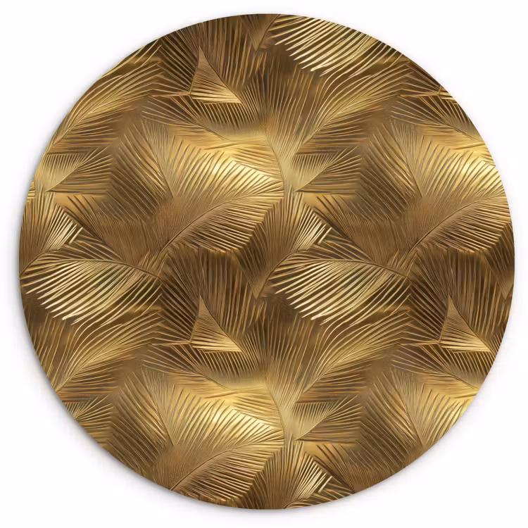 Muurcirkel - Palm - Waaier - Goud — 1
