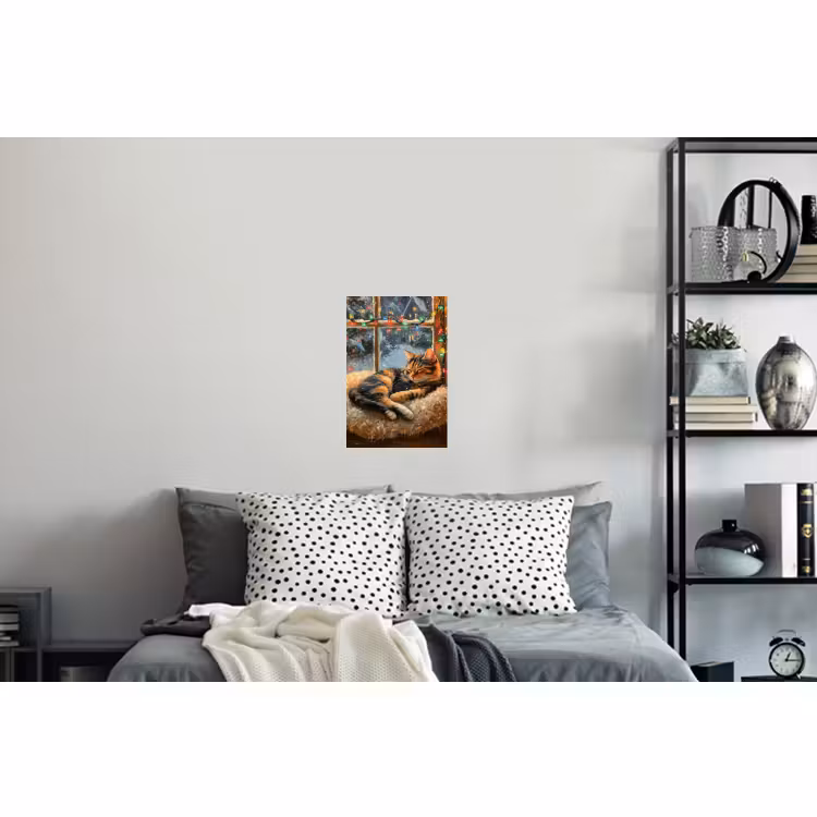 Muursticker - Kat - Kerst - Winter - Dier — 5