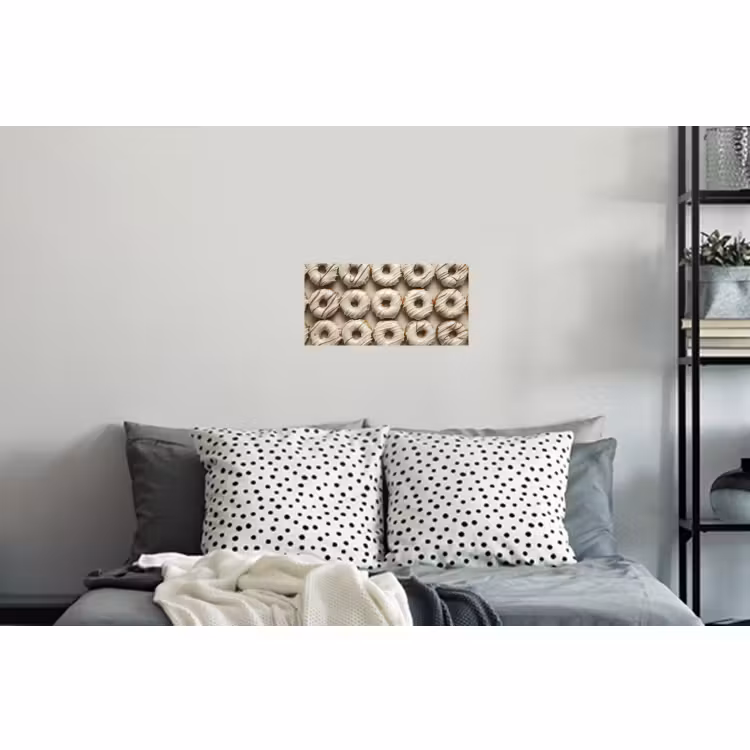 Muursticker - Donuts - Chocolade - Wit - Beige — 5
