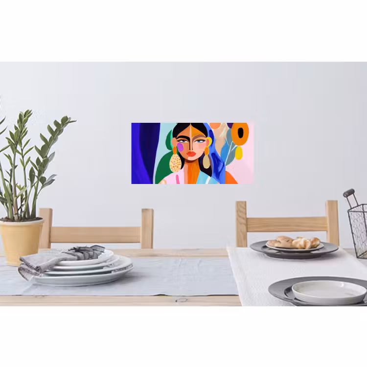 Muursticker - Portret - Vrouw - Modern — 3