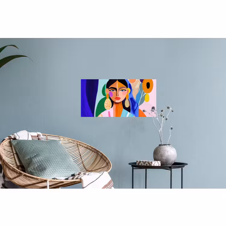 Muursticker - Portret - Vrouw - Modern — 4