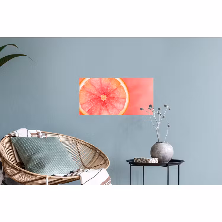 Muursticker - Grapefruit - Roze - Levendig — 4