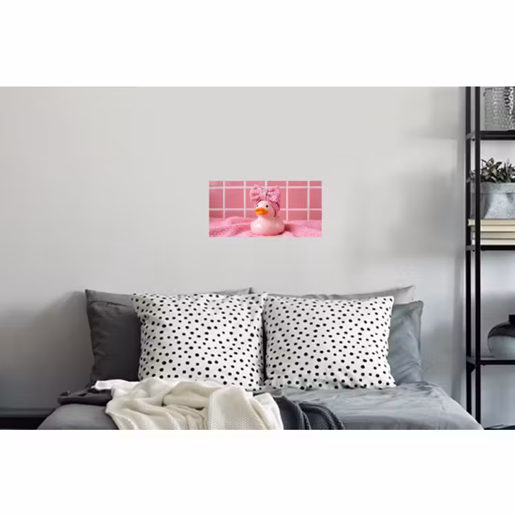 Muursticker - Badeend -Strik - Roze — 5