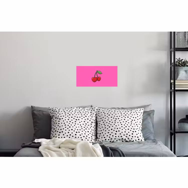 Muursticker - Kers - Roze - Fruit — 5
