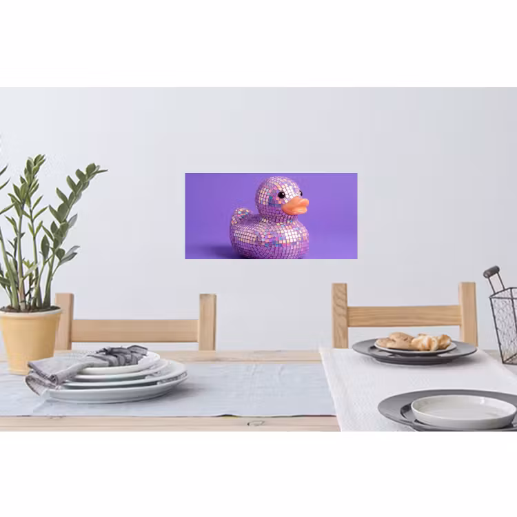 Muursticker - Disco - Eend - Paars — 3