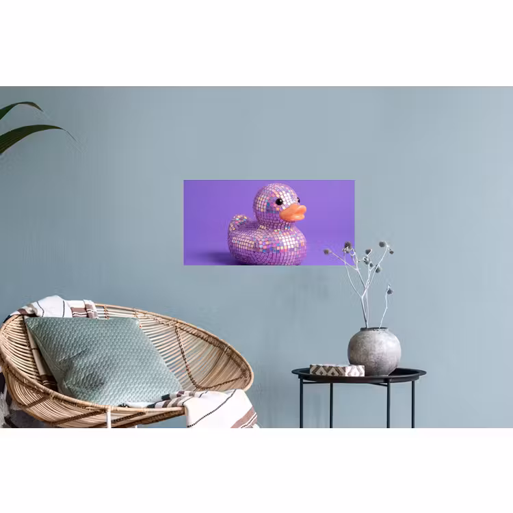 Muursticker - Disco - Eend - Paars — 4