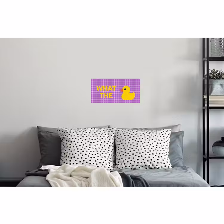 Muursticker - Tekst - Eend - Paars — 5