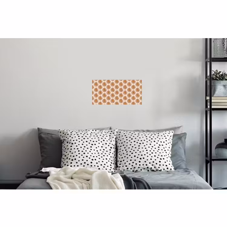 Muursticker - Patroon - Retro - Bruin — 5