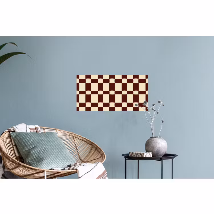 Muursticker - Retro - Patroon - Bruin — 4