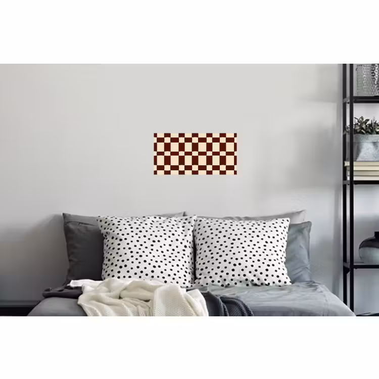 Muursticker - Retro - Patroon - Bruin — 5