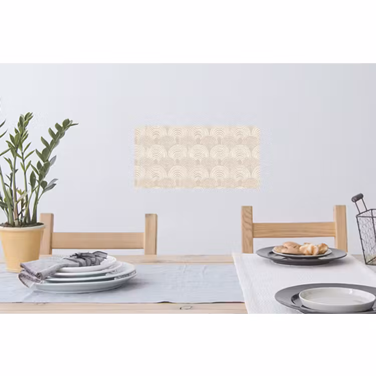 Muursticker - Golven - Structuur - Beige — 3