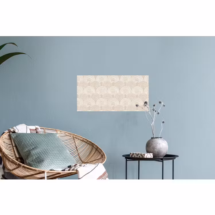 Muursticker - Golven - Structuur - Beige — 4
