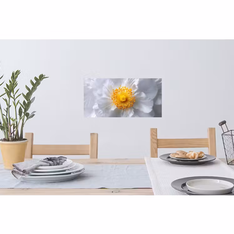 Muursticker - Wit - Bloem - Elegant — 3